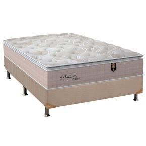 Conjunto Box Colchão  Pleasure Space mais Cama Casal - 138x188x033