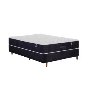 Conjunto Cama Box king Wellness - Colchobel 193x206x28